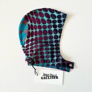 NWT ~ Jean Paul Gaultier Blue Purple Cyber Dot Hood ~ S/M